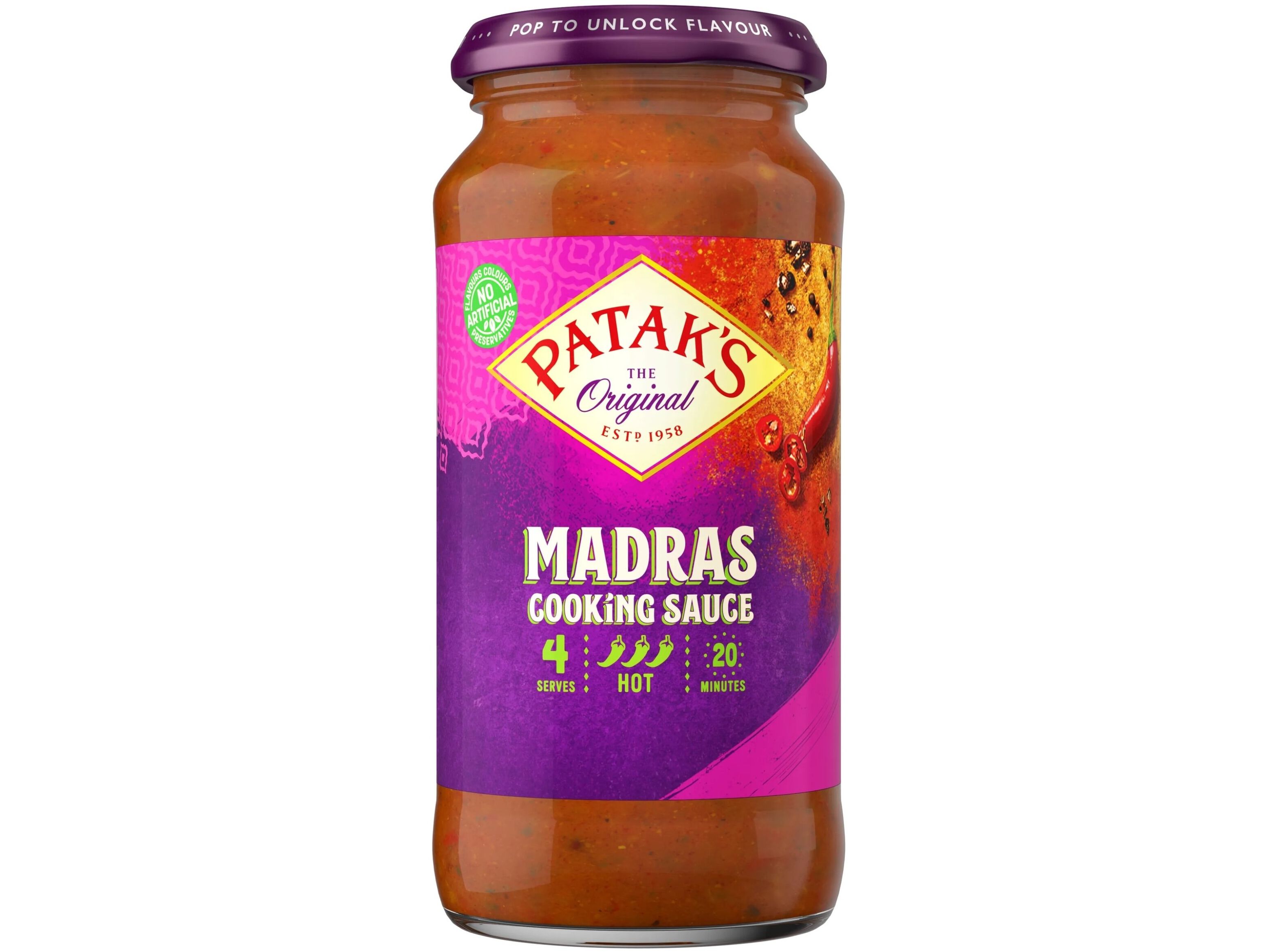 MOLHOS PATAKS MADRAS 450G