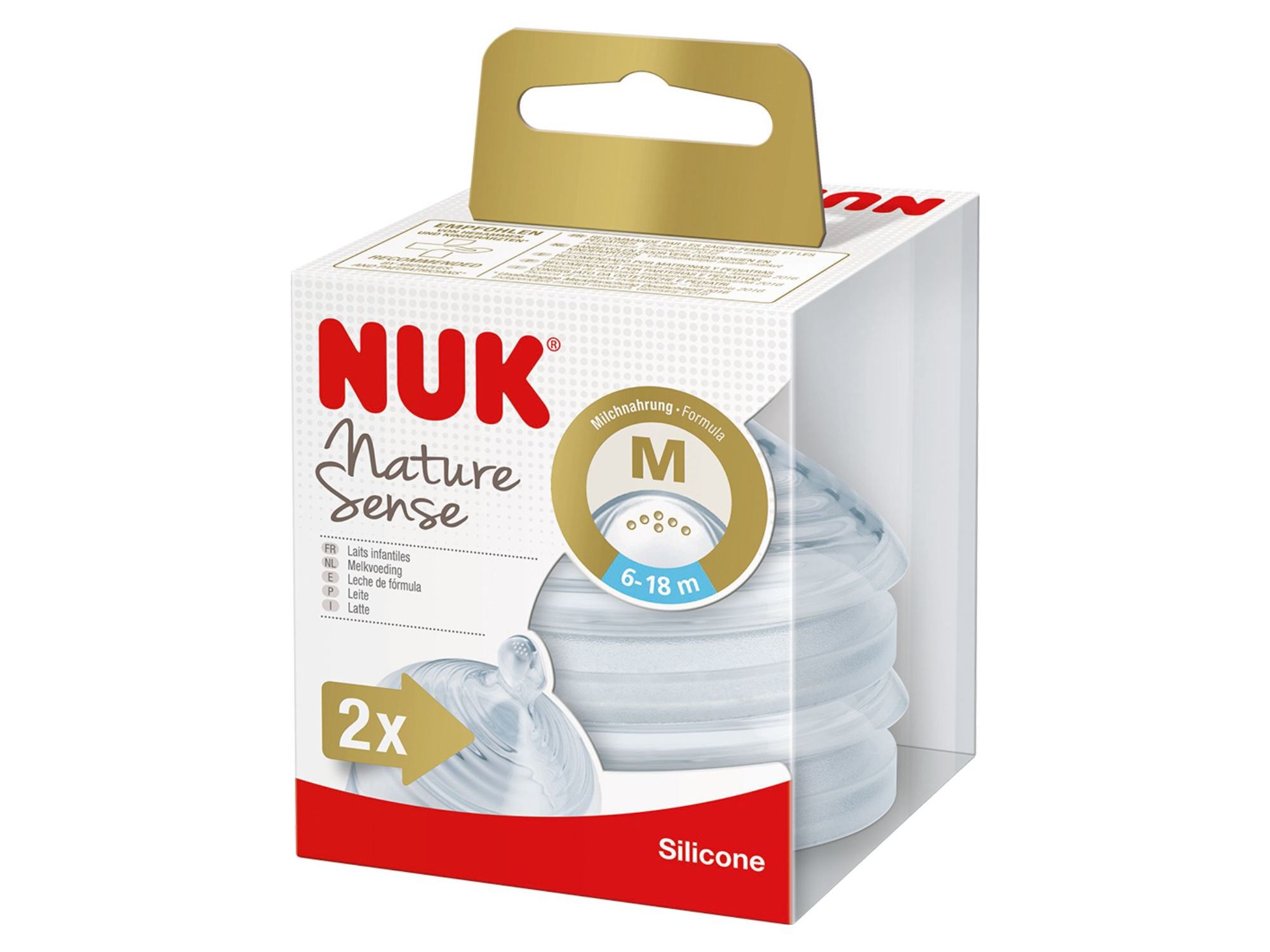 TETINA NUK FOR NATURE SILICONE 2UN M