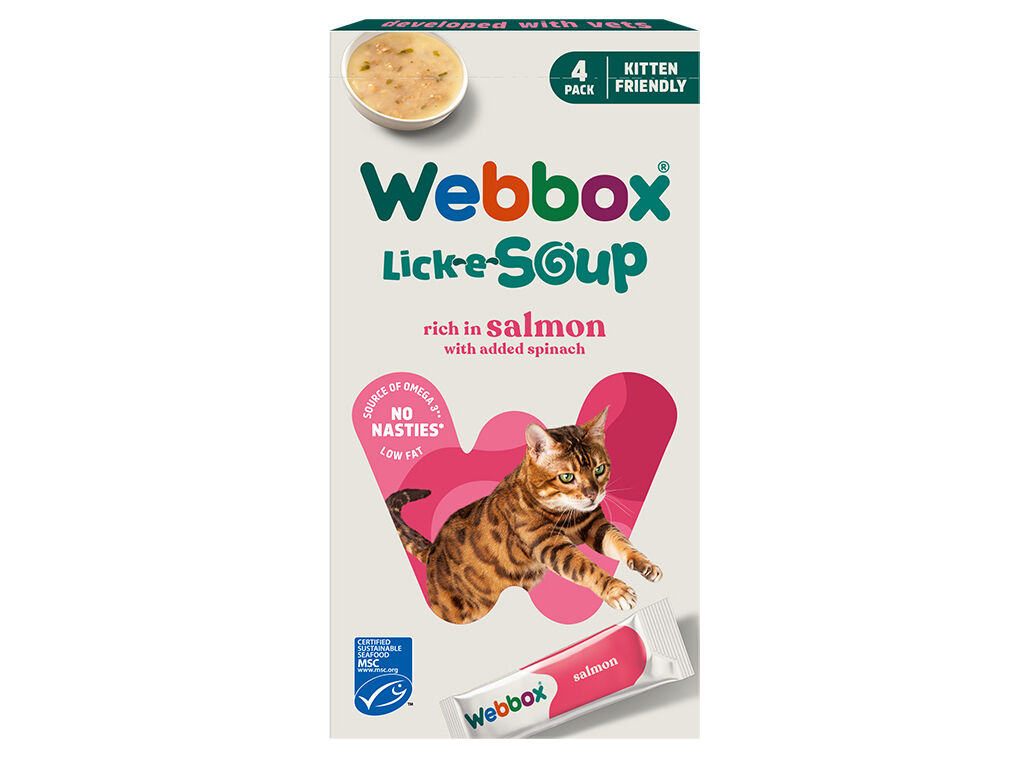 SNACK PARA GATO WEBBOX LICK&LICIOUS SALM&Atilde;O 4X20G image number 0