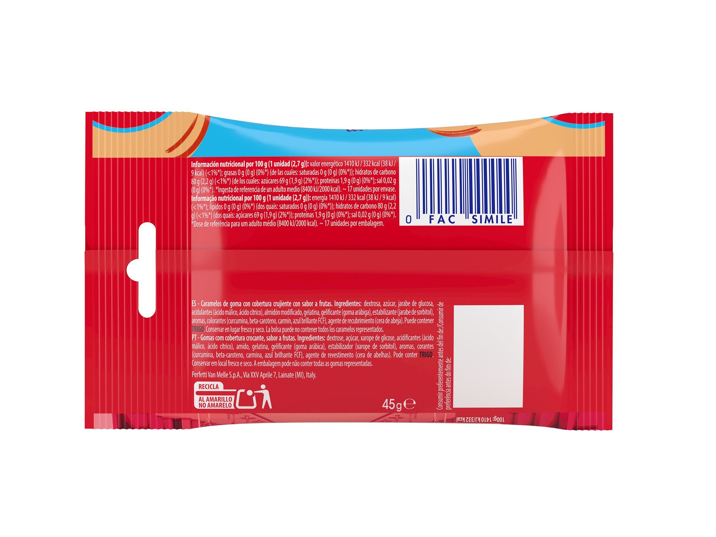 GOMAS CHUPA CHUPS MADS FRUTAS 45G image number 1