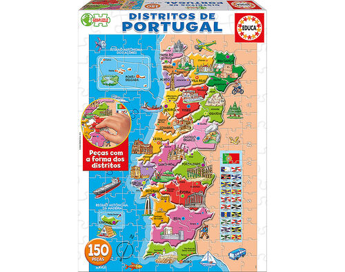 PUZZLE MAPA DE PORTUGAL EDUCA 150 PECAS image number 0