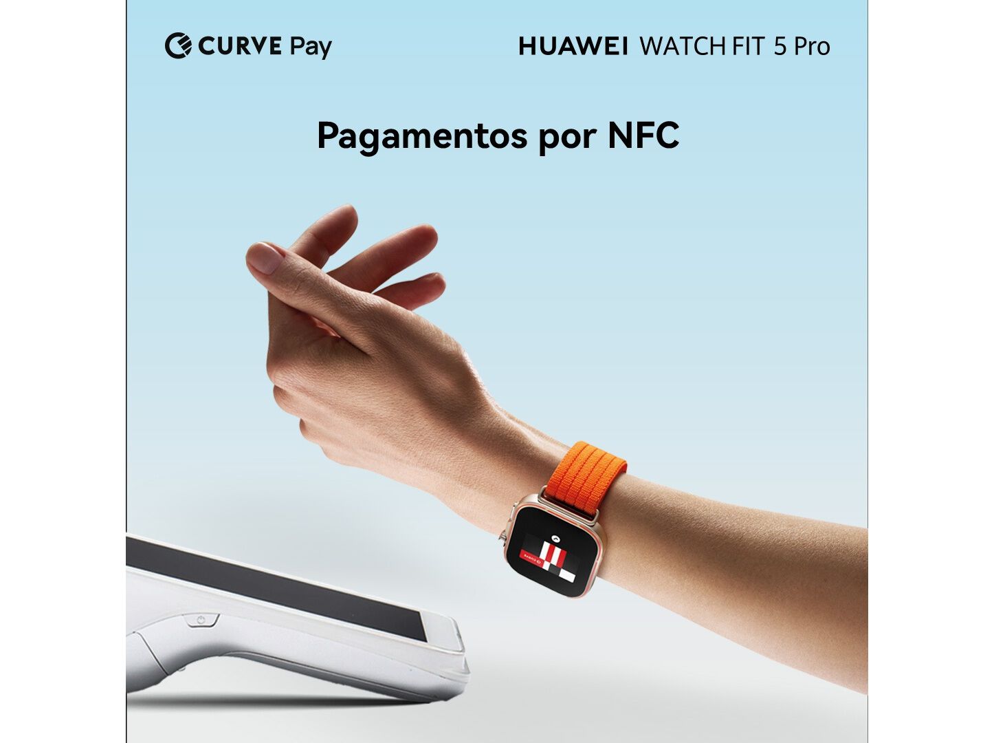 SMARTWATCH HUAWEI FIT 5 PRO LARANJA image number 3