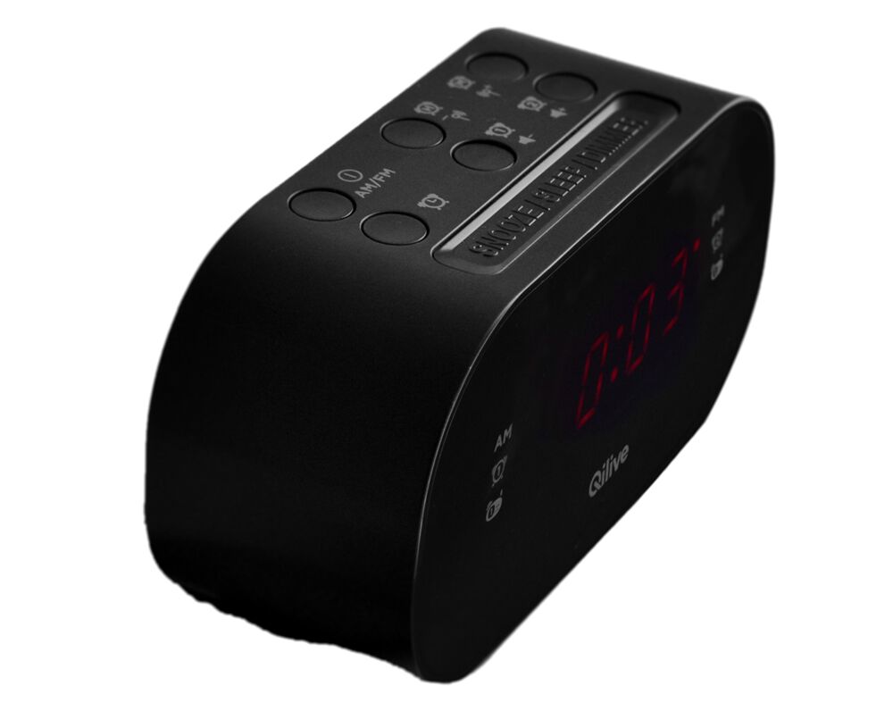 RADIO DESPERTADOR QILIVE PRETO Q.1105 888572 image number 1