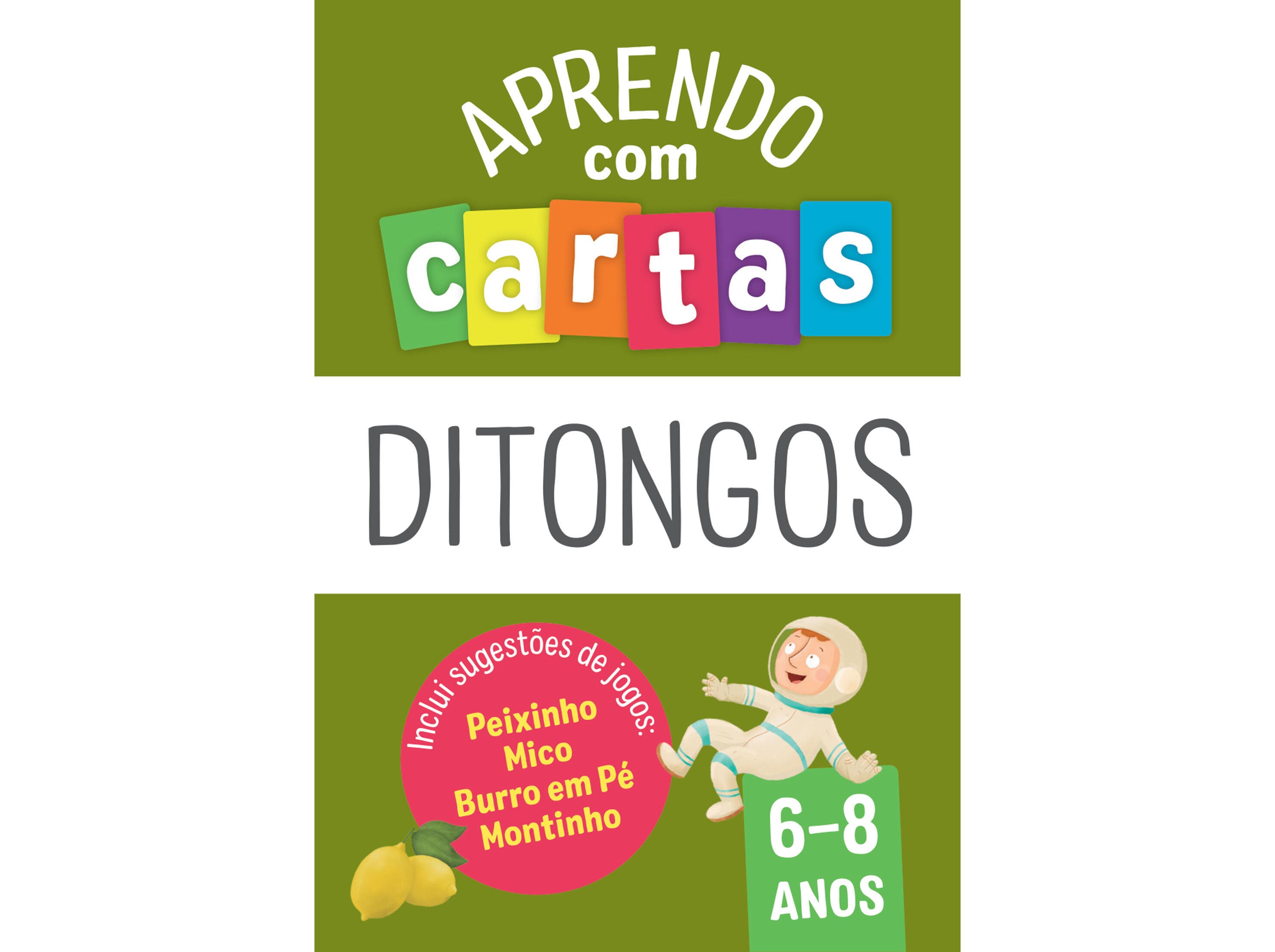 LIVRO APRENDO COM CARTAS - DITONGOS 6-8 ANOS image number 0