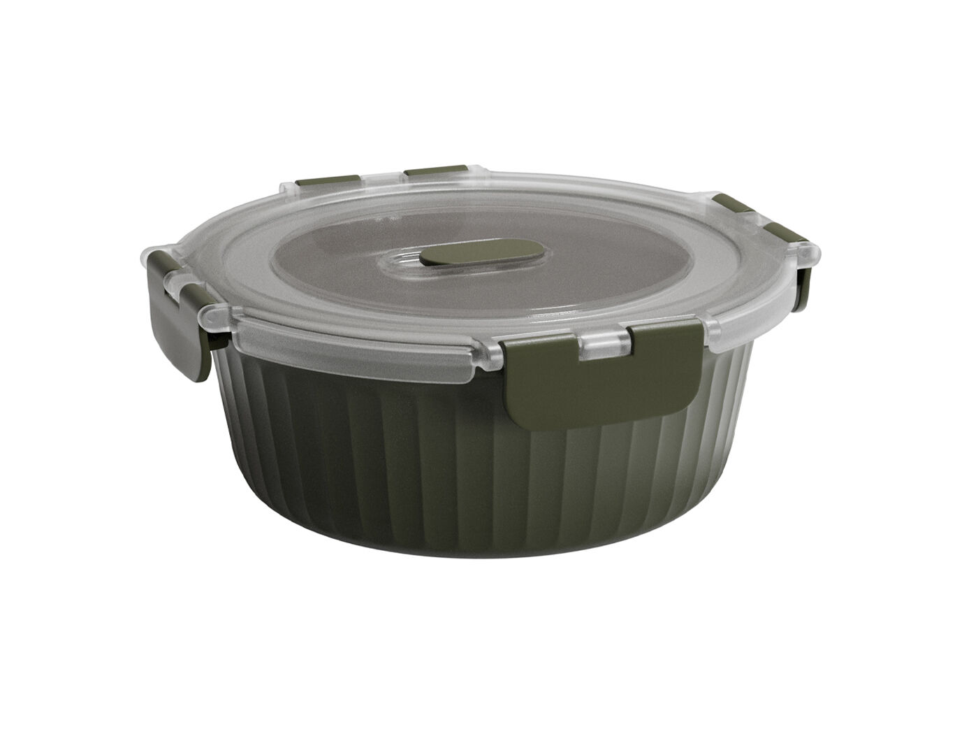 CAIXA HERM&Eacute;TICA REDONDA WAVE&CARE JOMAFE VIDRO 950ML