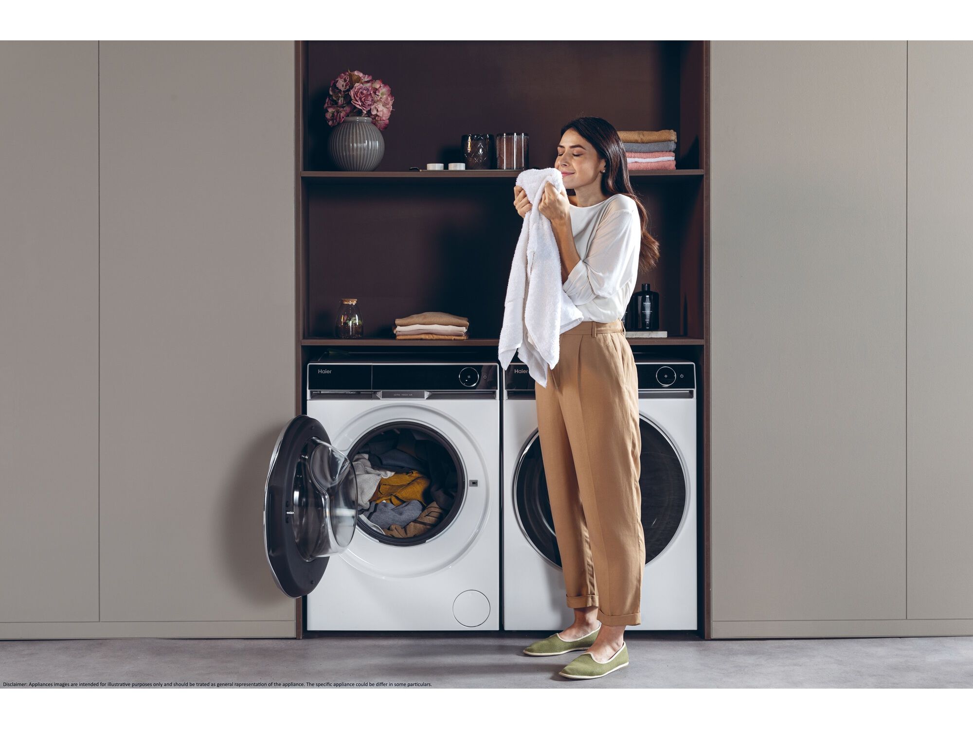 M&Aacute;QUINA DE LAVAR ROUPA HAIER HW100-BD14397U1S - BRANCO A 10KG image number 16