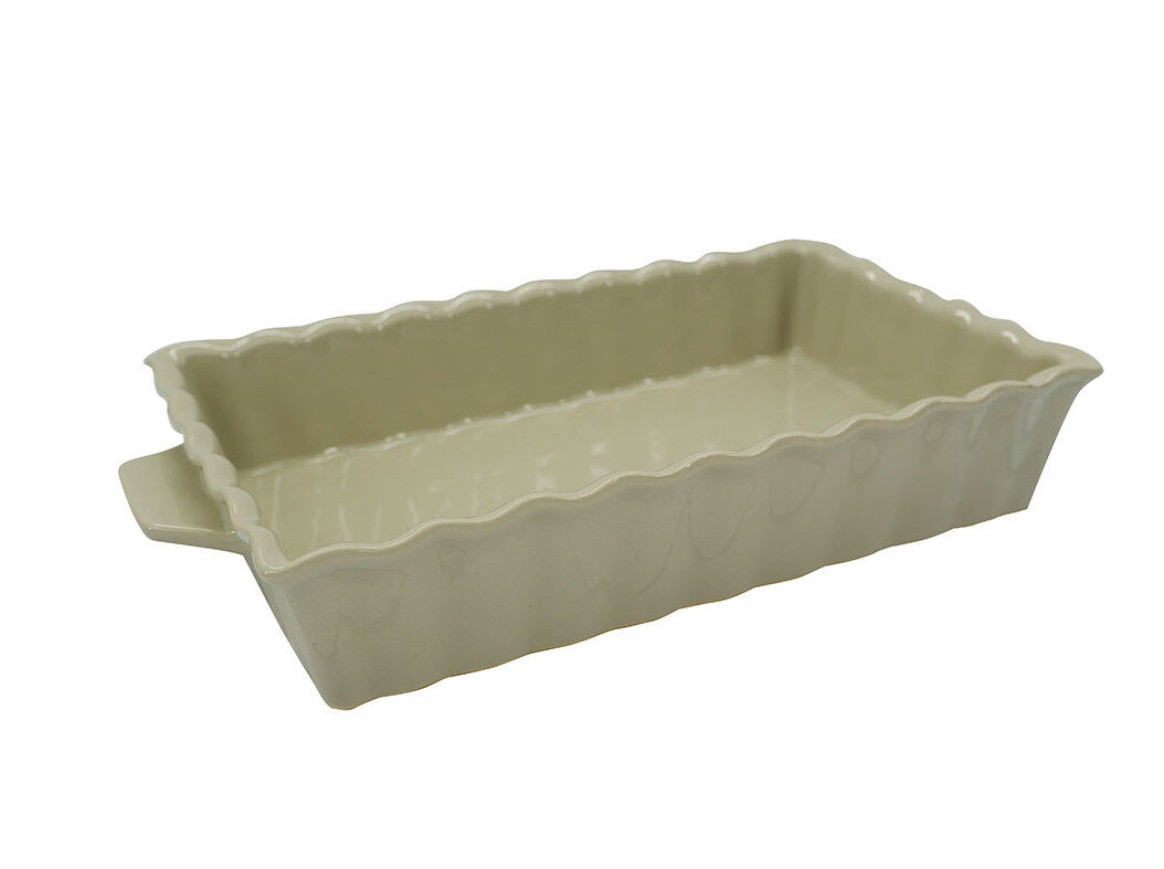 FORMA EM CER&Acirc;MICA ACTUEL BEGE RECTANGULAR 32X20CM