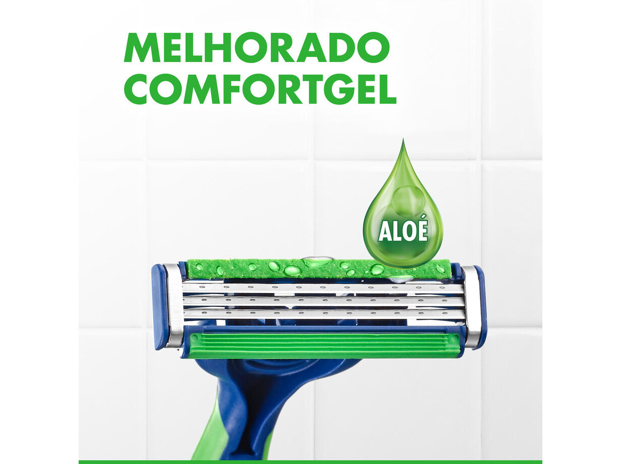 L&Acirc;MINAS DESCART&Aacute;VEIS GILLETTE SENSOR3 SENSITIVE 4+1UN image number 3