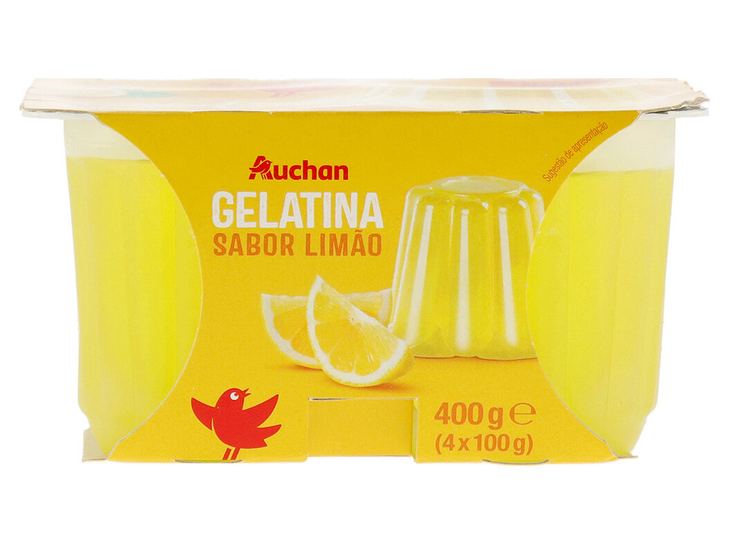 GELATINA AUCHAN LIM&Atilde;O 4X100G image number 3