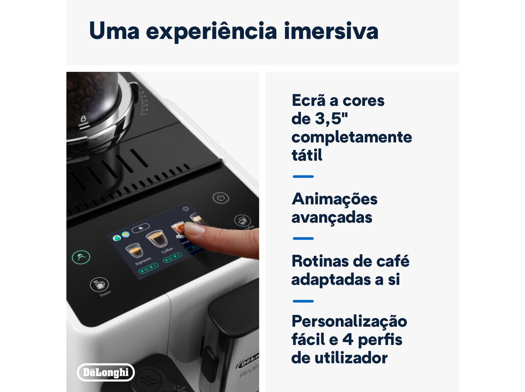 M&Aacute;QUINA DE CAF&Eacute; AUTOM&Aacute;TICA DELONGHI RIVELIA EXAM440.35.W BR RIVELIA image number 5