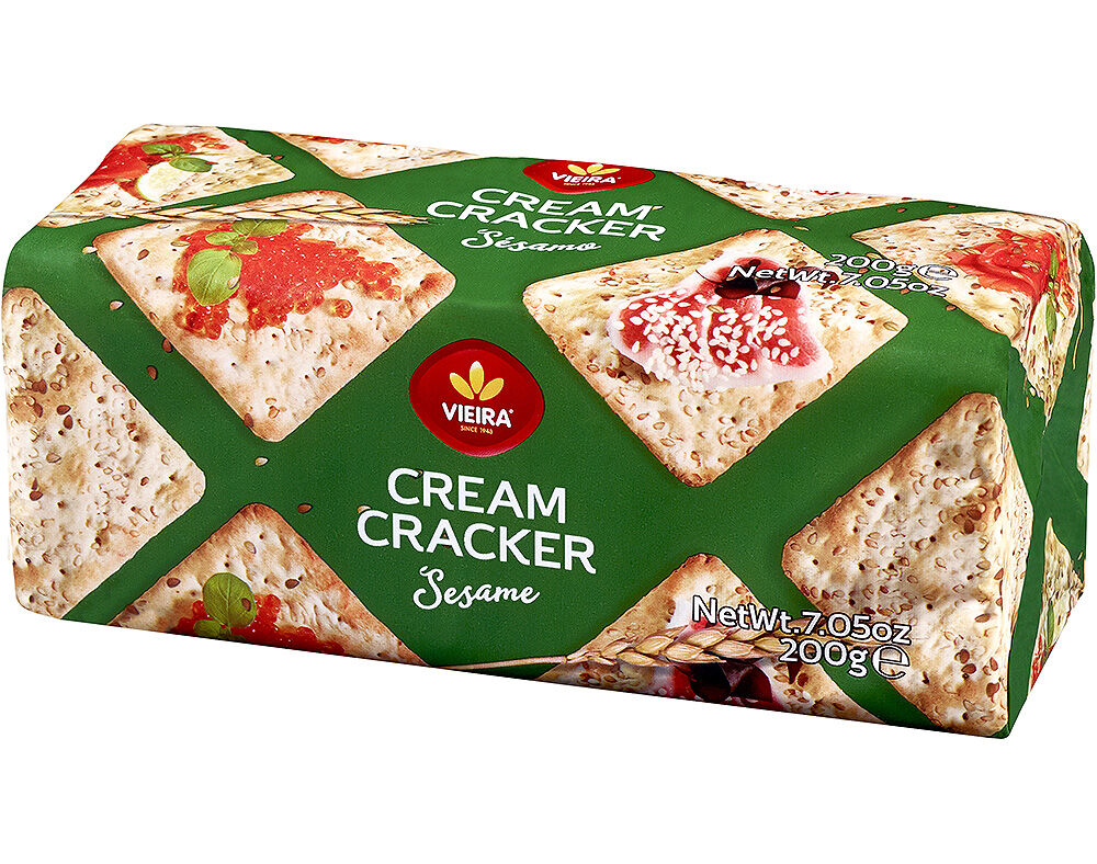 BOLACHA VIEIRA DE CASTRO CREAM CRACKER S&Eacute;SAMO 200G image number 0