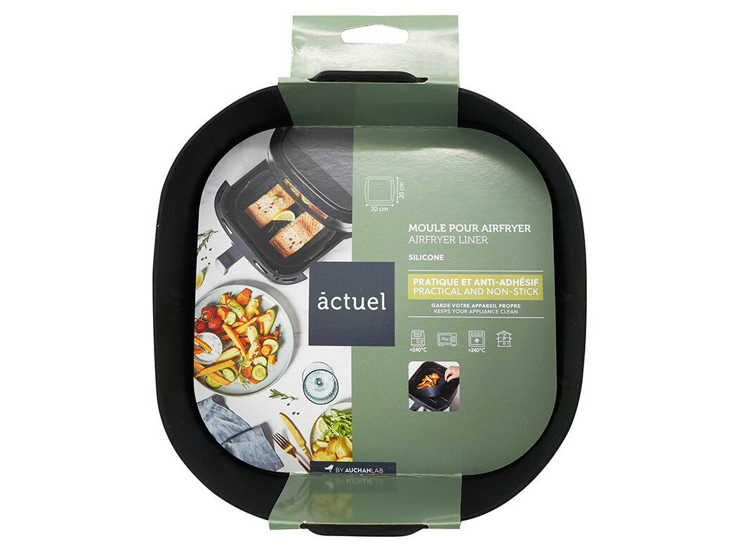 MOLDE PARA AIRFRYER ACTUEL SILICONE 20X20CM image number 0