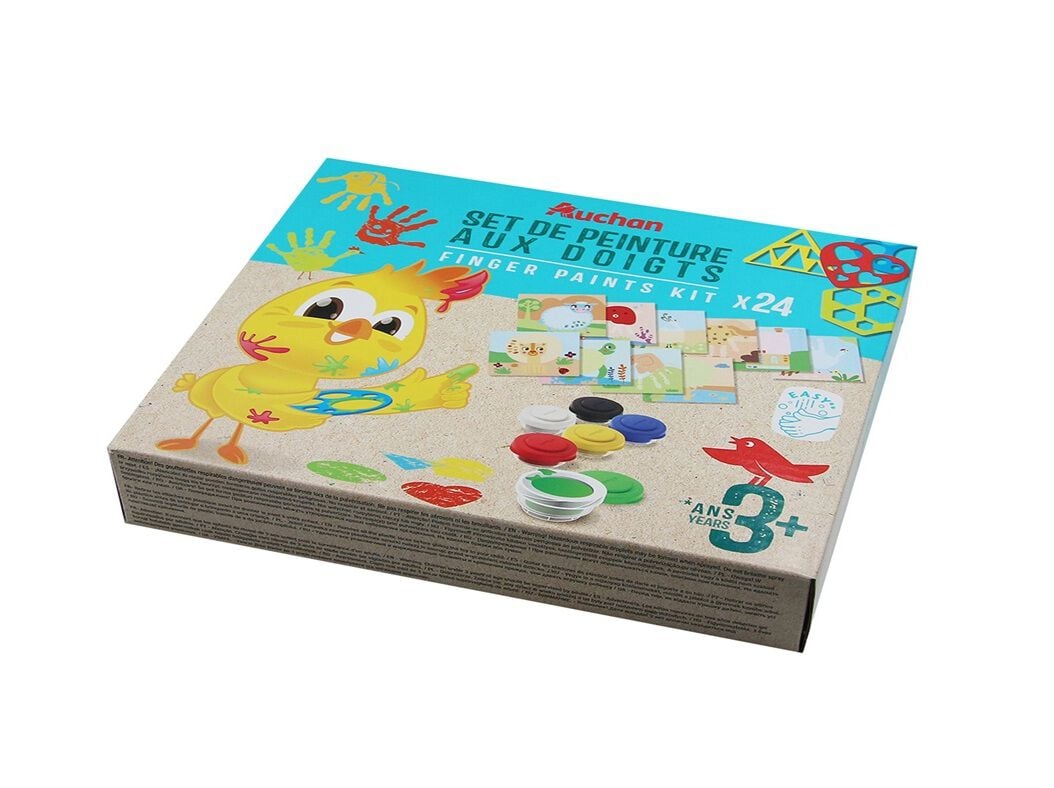SET DE PINTURA DEDOS AUCHAN image number 0