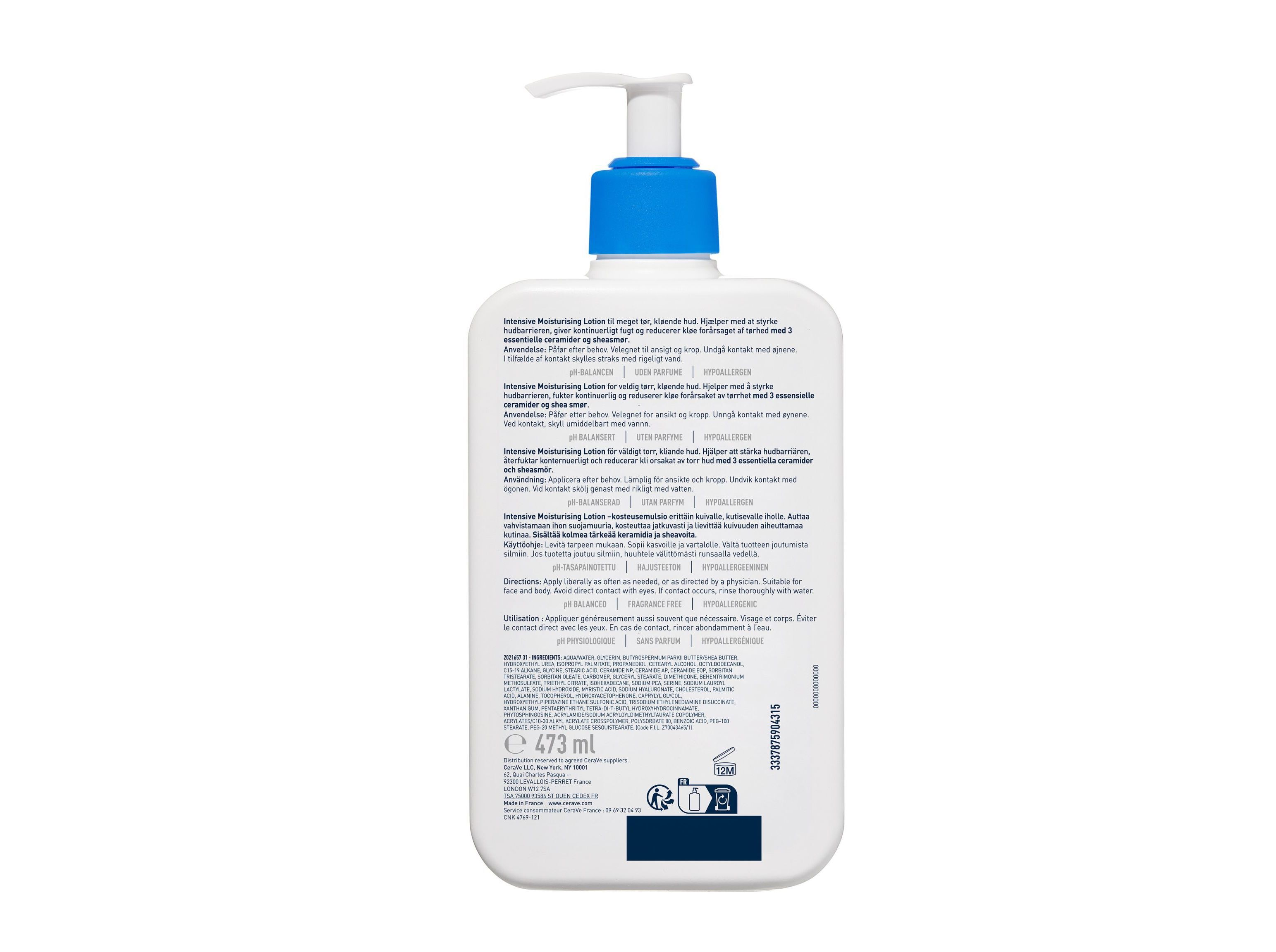 LO&Ccedil;&Atilde;O CERAVE HIDRATANTE INTENSIVA 473ML image number 1