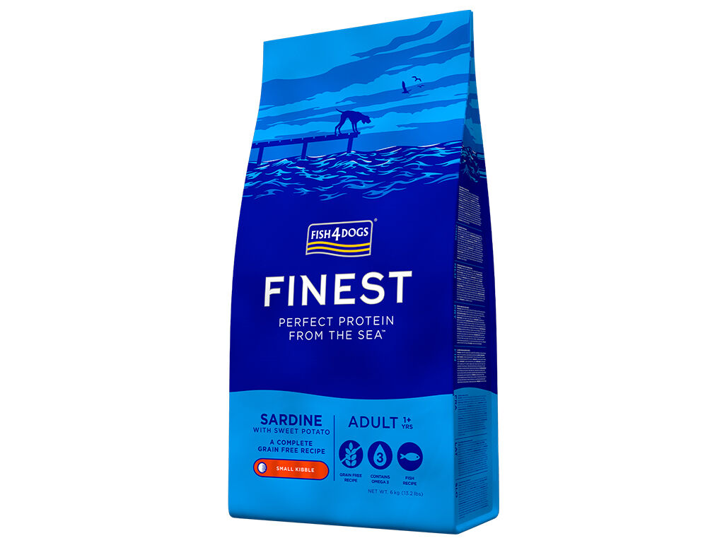 RA&Ccedil;&Atilde;O C&Atilde;O FISH4DOGS RA&Ccedil;AS PEQUENAS SARDINHA 6KG image number 1