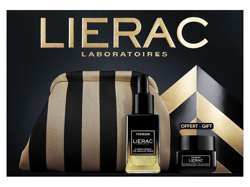 COFFRET BOLSA LIERAC HOMME PREMIUM S&Eacute;RUM + OF OLHOS 30+20