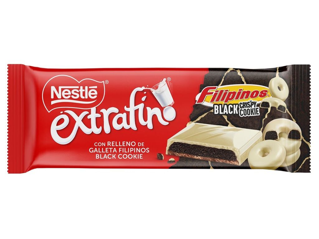 TABLETE NESTL&Eacute; EXTRAFINO FILIPINOS BLACK COOKIE 84G image number 0