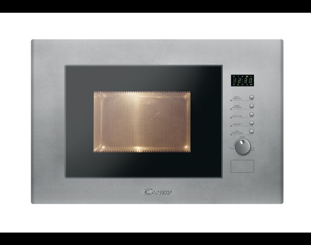 MICRO ONDAS COM GRILL ENCASTRE CANDY SILVER MIC 20 GDFX 20L