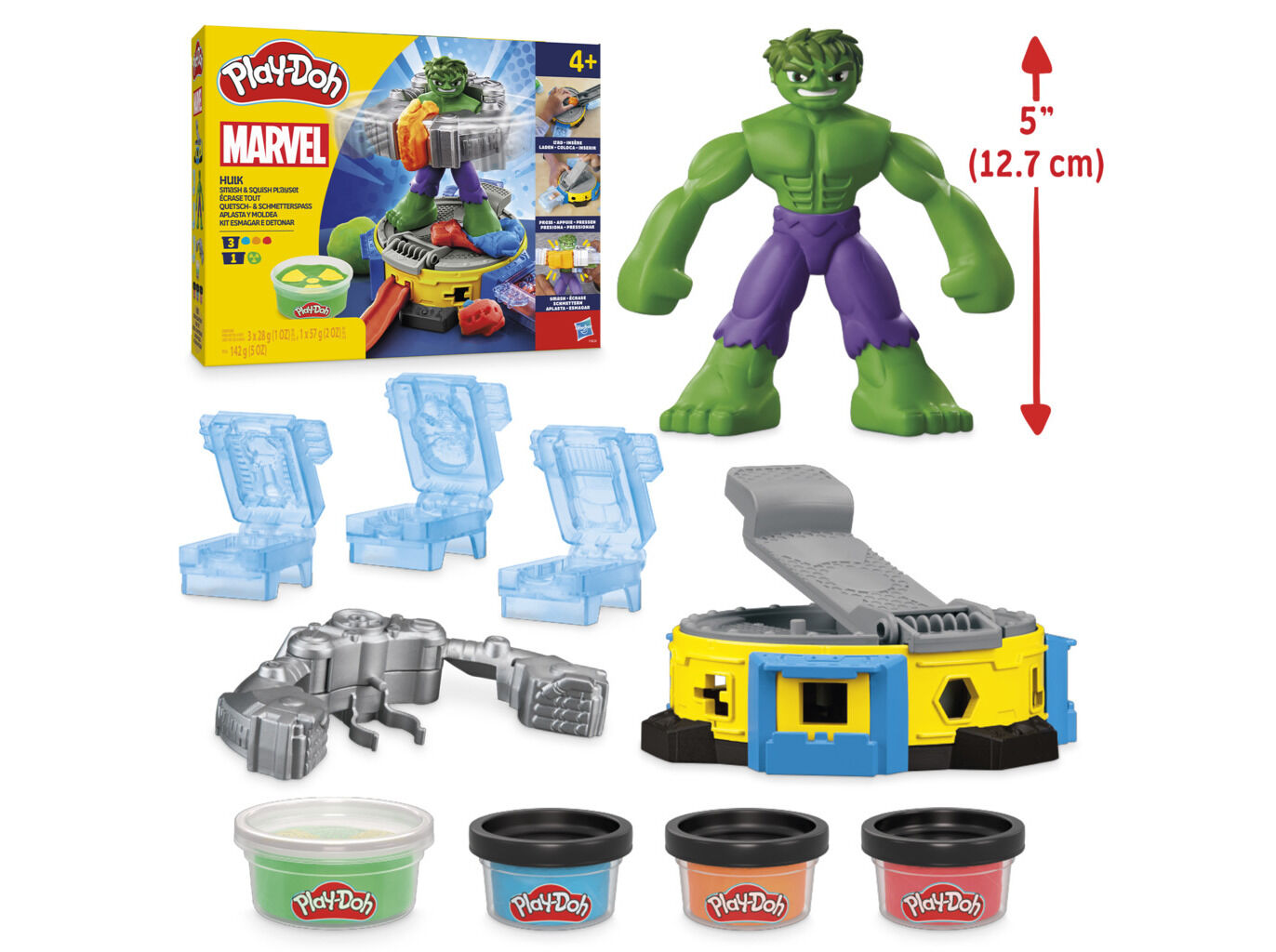 PLAY-DOH MARVEL HULK KIT ESMAGAR E DETONAR image number 2