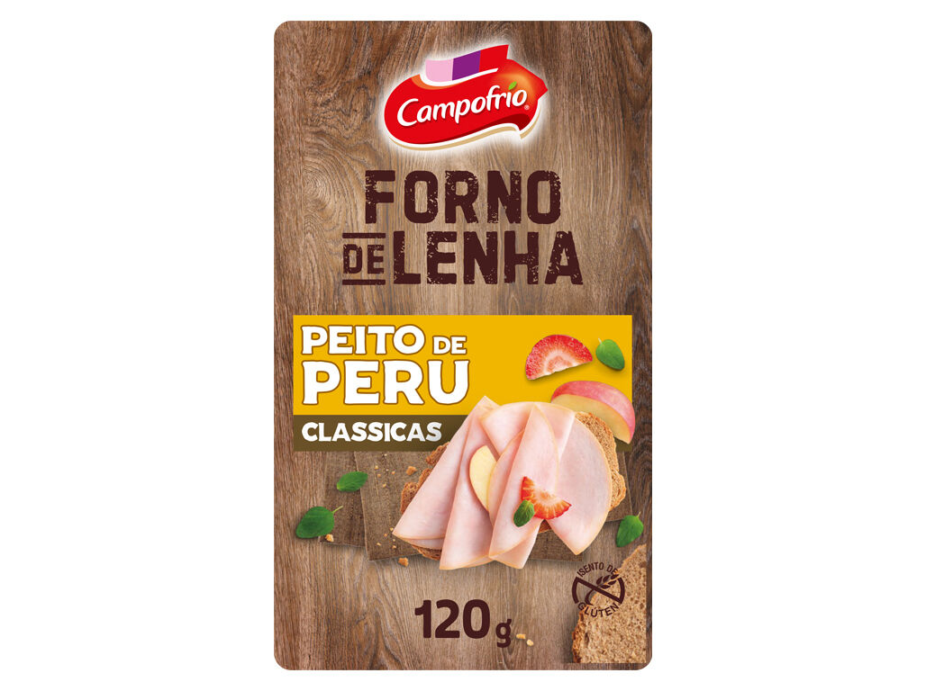 PEITO DE PER&Uacute; FORNO LENHA CAMPOFRIO FATIAS 120G