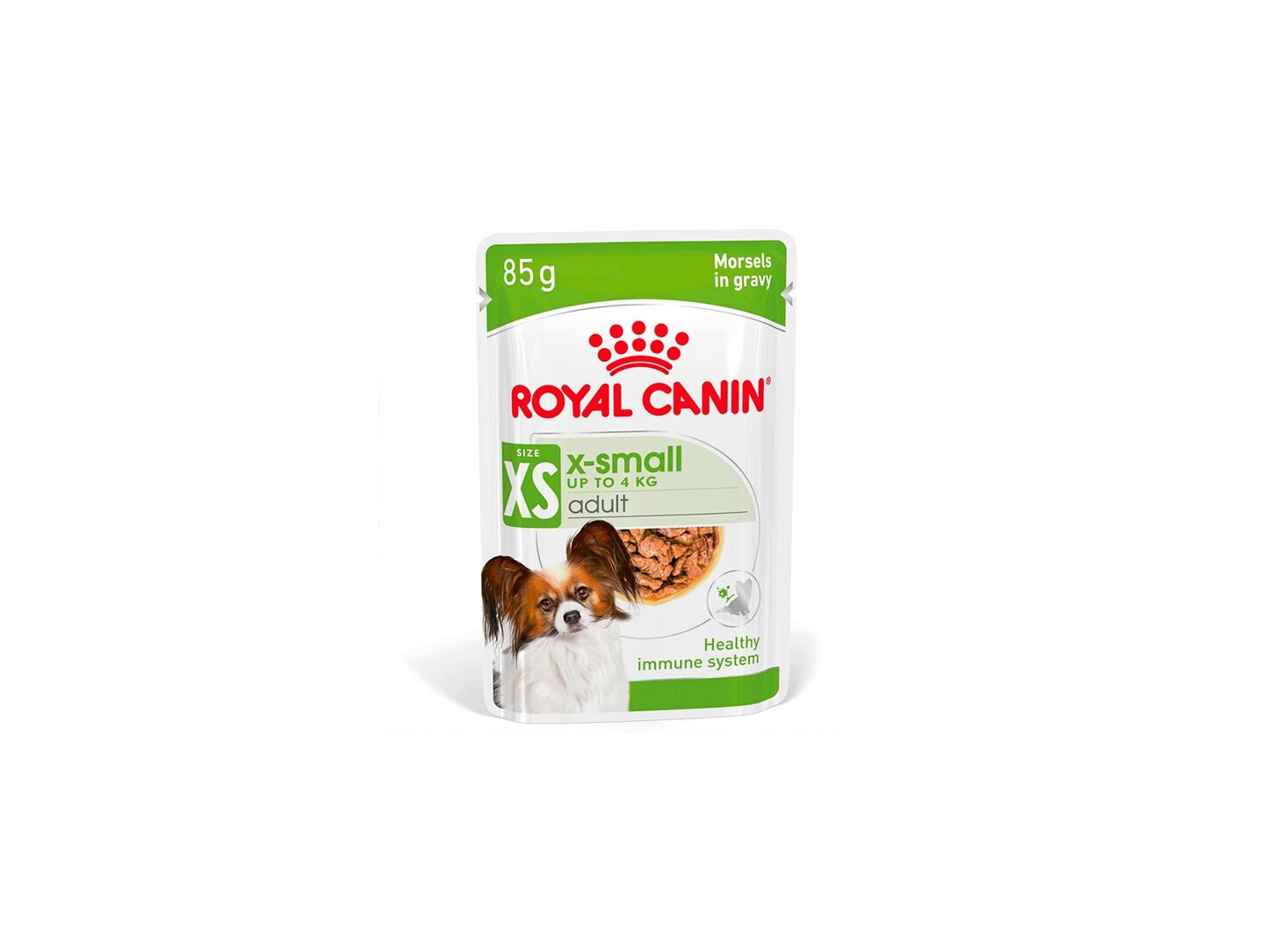 COMIDA H&Uacute;MIDA C&Atilde;O ROYAL CANIN X-SMALL ADULTO 85G image number 0