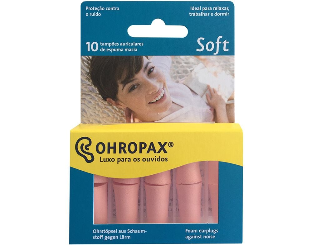 TAMP&Otilde;ES OHROPAX AURICULARES SOFT ESPUMA 10UN