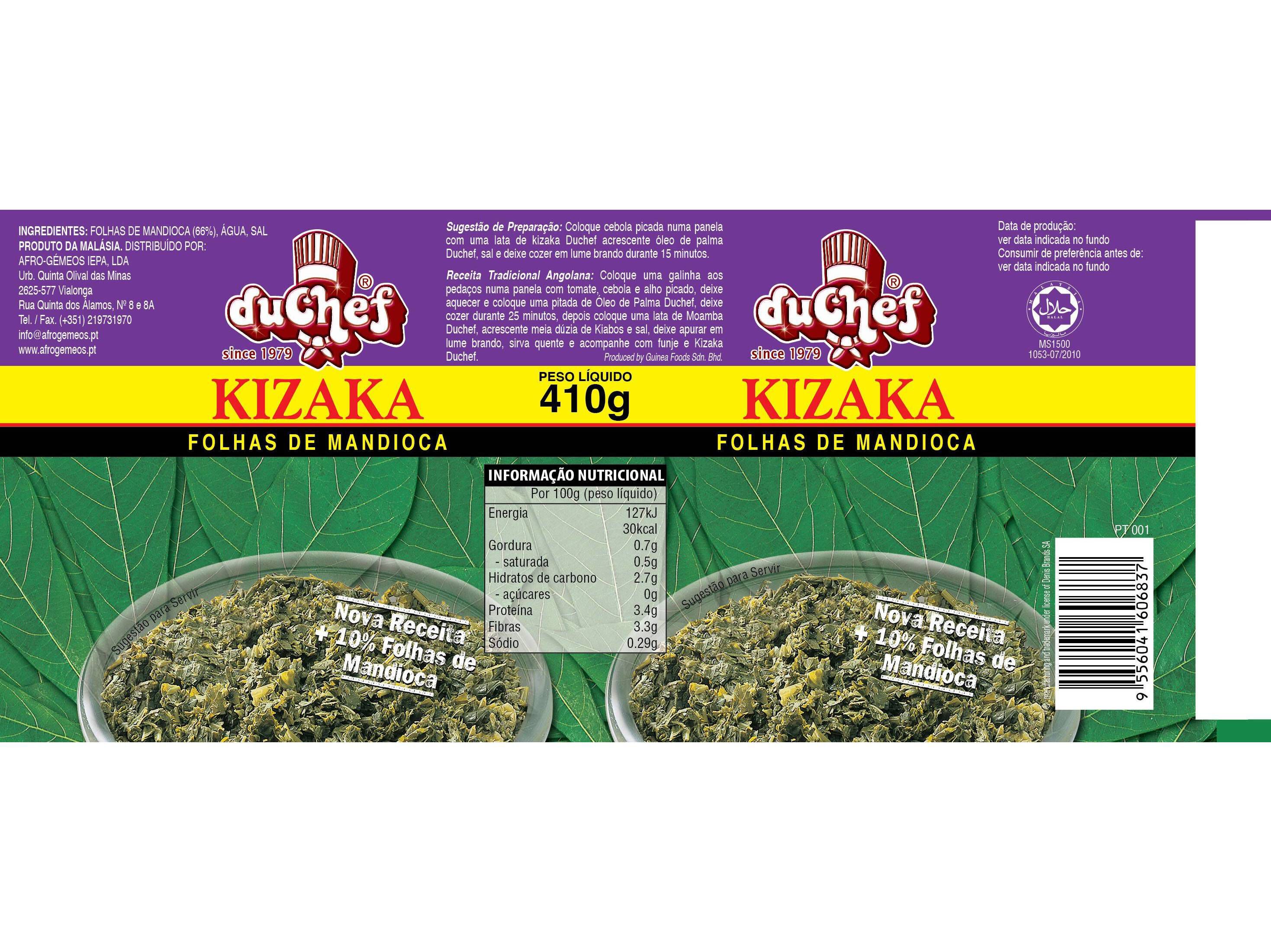 FOLHAS DE MANDIOCA KIZAKA 410(321) G image number 1
