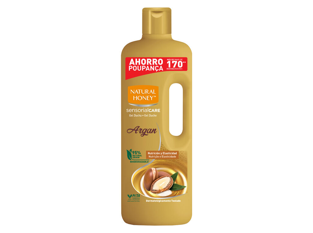 GEL BANHO NATURAL HONEY ARG&Atilde;O 1350 ML