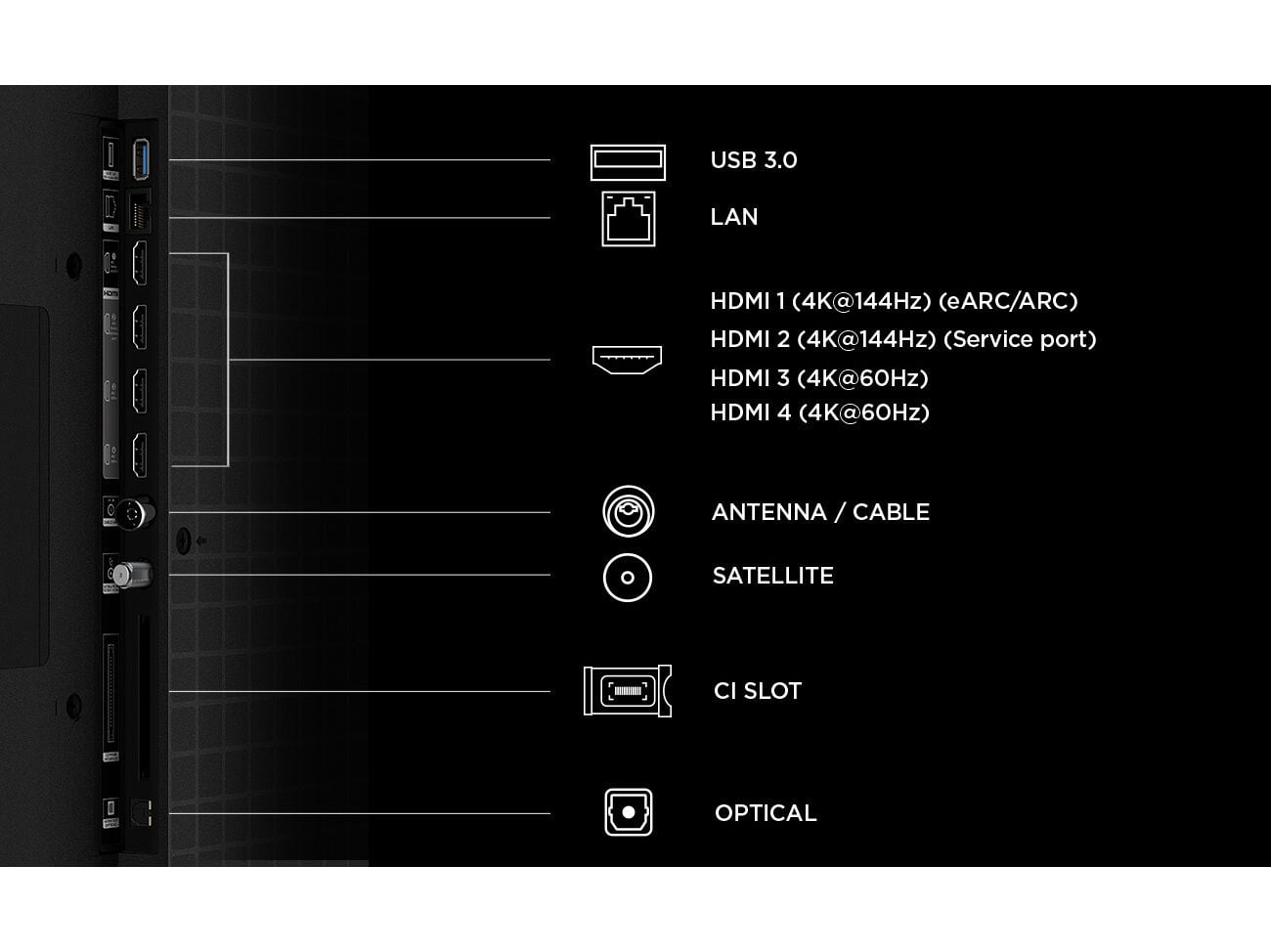 TV TCL 55C6K PRO 55" MINILED 144HZ image number 4