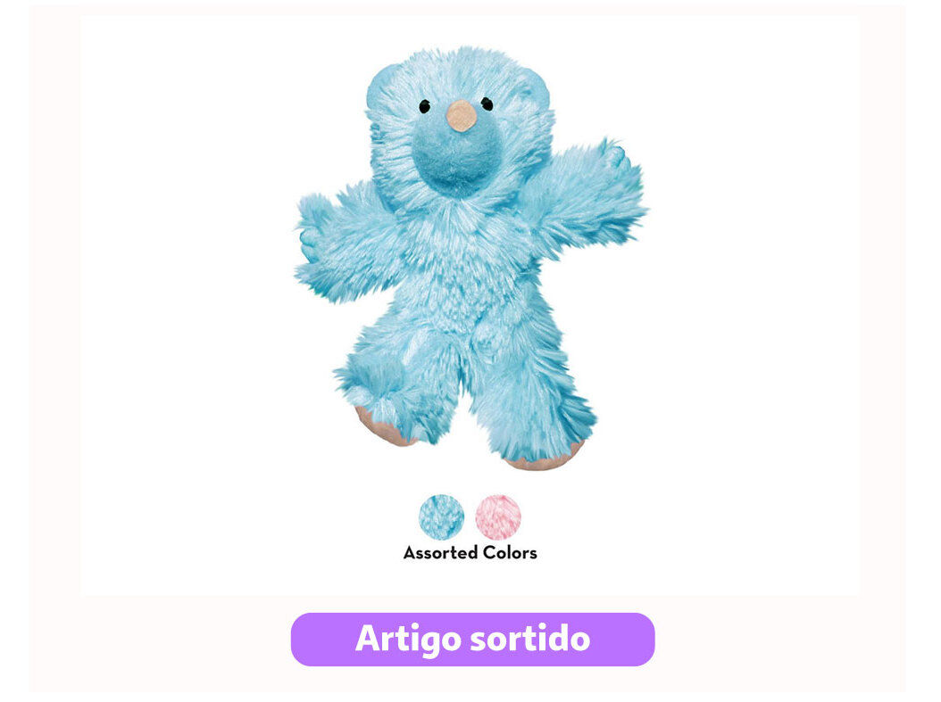 BRINQUEDO PARA GATINHO KONG TEDDY BEAR CORES SORTIDAS