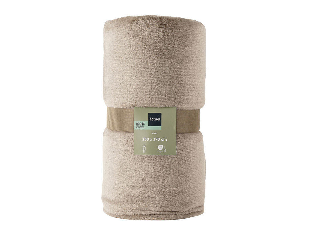 MANTA FLANNEL RECICL ACTUEL BEGE 130X170CM