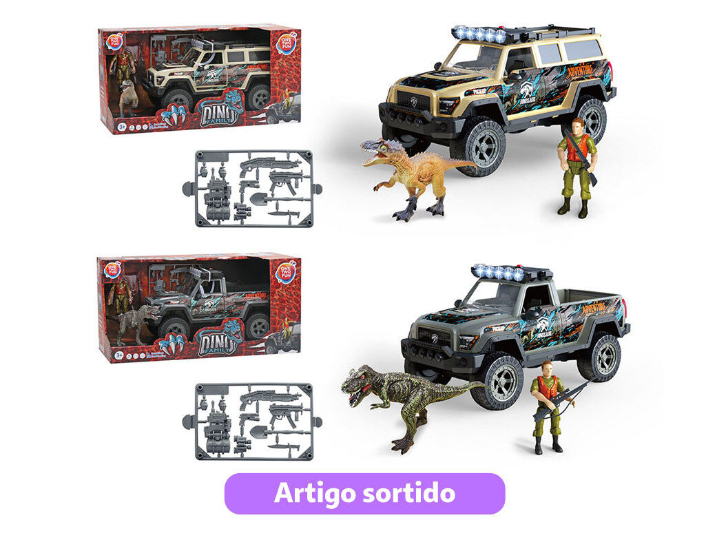 JIPE AVENTURA ONE TWO FUN DINO 5 PE&Ccedil;AS MODELOS SORTIDOS