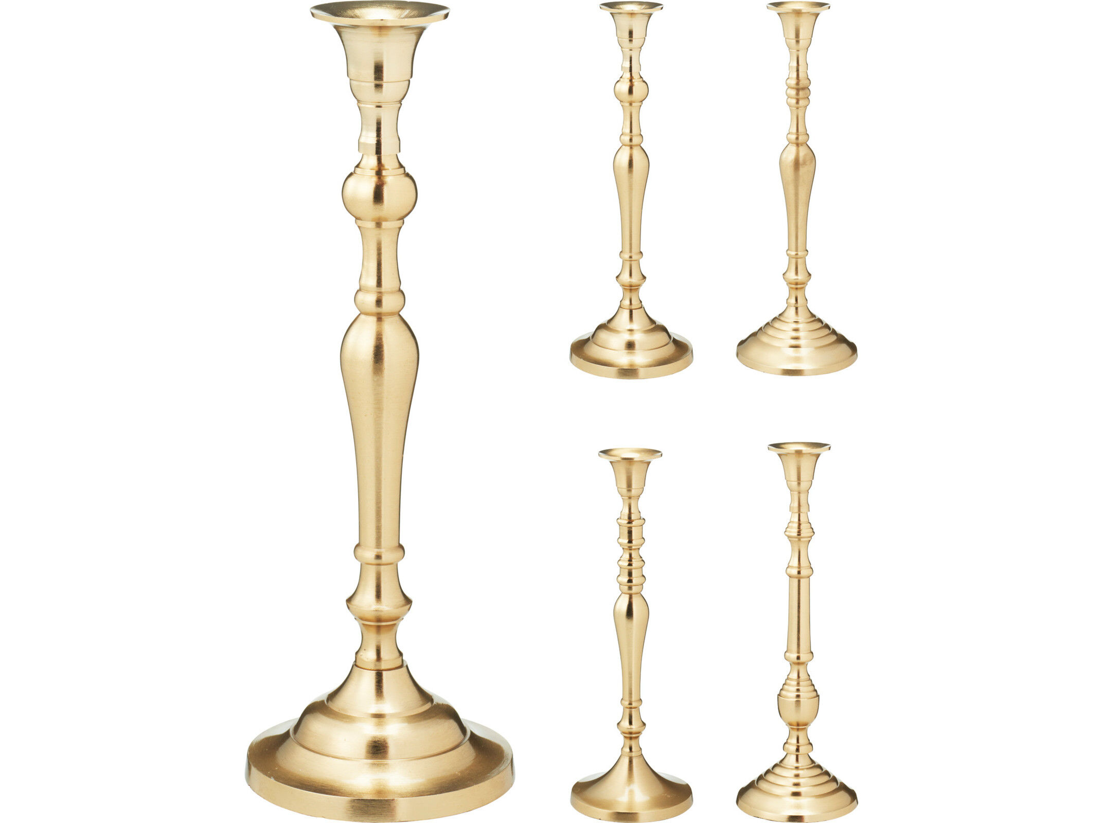 SUPORTE DE VELA ALUM&Iacute;NIO 10X10X29CM MODELOS SORTIDOS image number 1