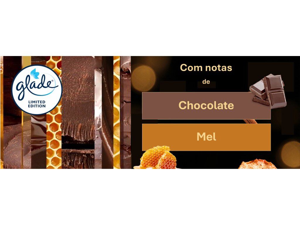 VELA AMBIENTADORA GLADE HONEY & CHOCOLATE 1UN image number 2