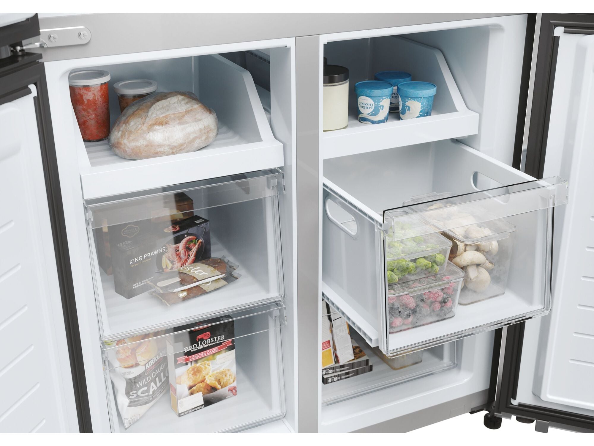 FRIGOR&Iacute;FICO AMERICANO HAIER HCR3818ENPT NO FROST E PRETO 467L image number 9