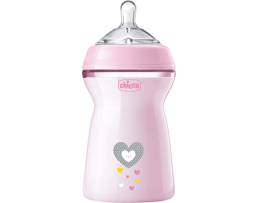 BIBER&Atilde;O CHICCO NATURAL FEELING ROSA 6M+ 330ML image number 0