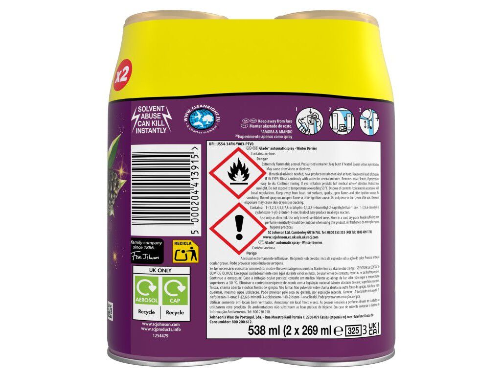 AMBIENTADOR PORT&Aacute;TIL GLADE WINTER BERRIES REC 2UN image number 1