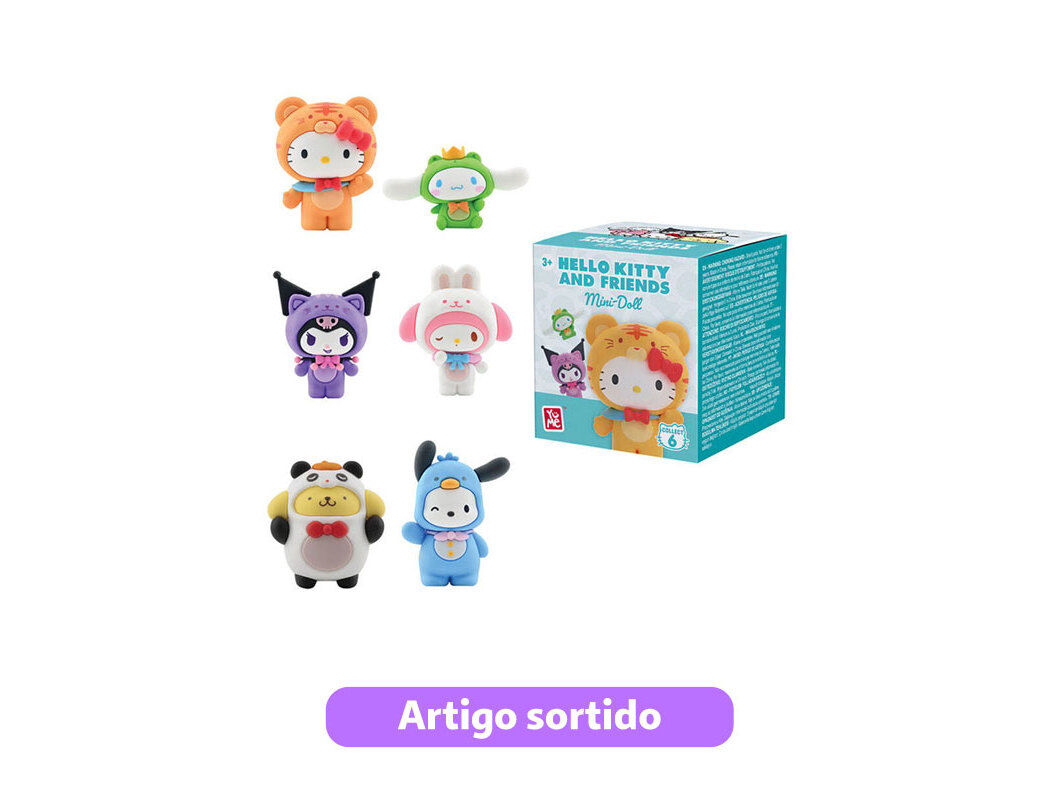 FIGURA HELLO KITTY MINI-DOLL FOREST FRIENDS MODELOS SORTIDOS