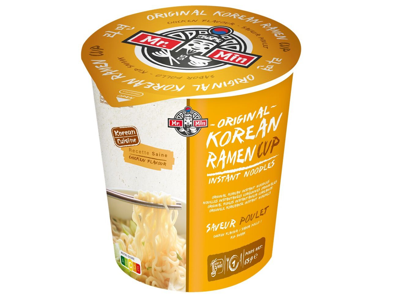 NOODLES / MASSA MR. MIN COPO RAMEN FRANGO 65G image number 0