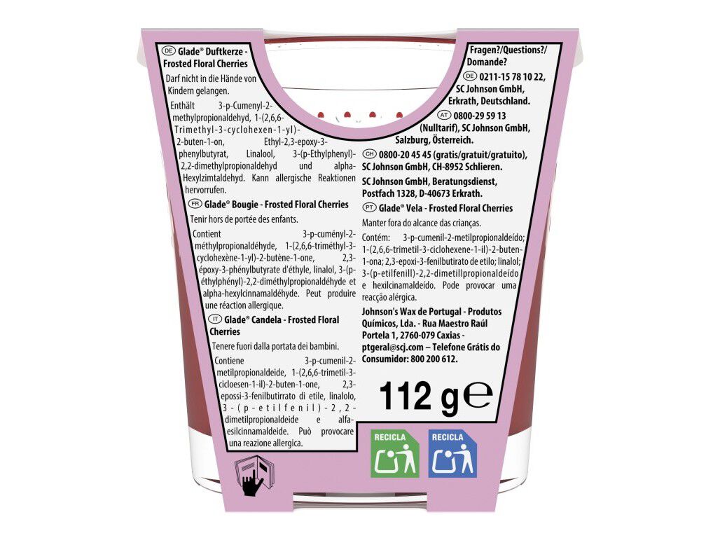 VELA AMBIENTADORA GLADE FLORAL CHERRIES 1UN image number 1
