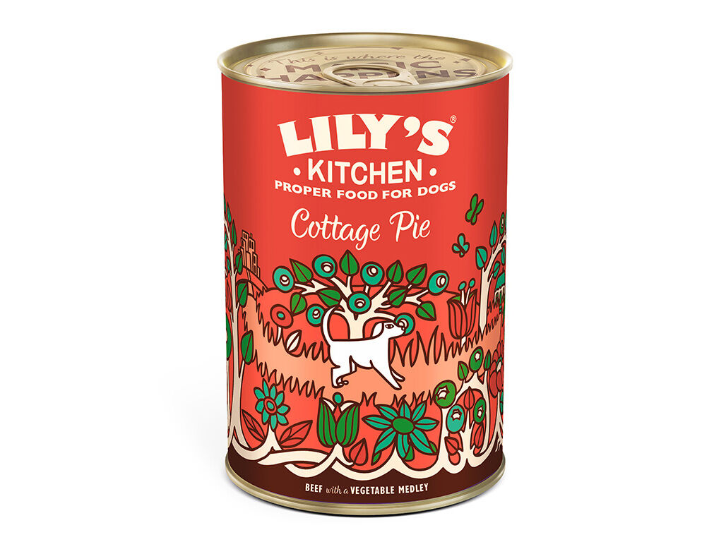 COMIDA H&Uacute;MIDA PARA C&Atilde;O LILY'S KITCHEN VACA 400G image number 1