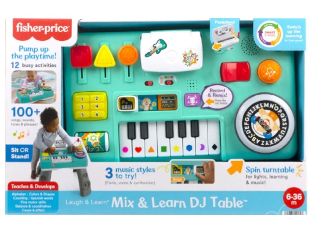 MESA DE MISTURAS DJ MUSICAL FISHER-PRICE APRENDER E BRINCAR image number 1