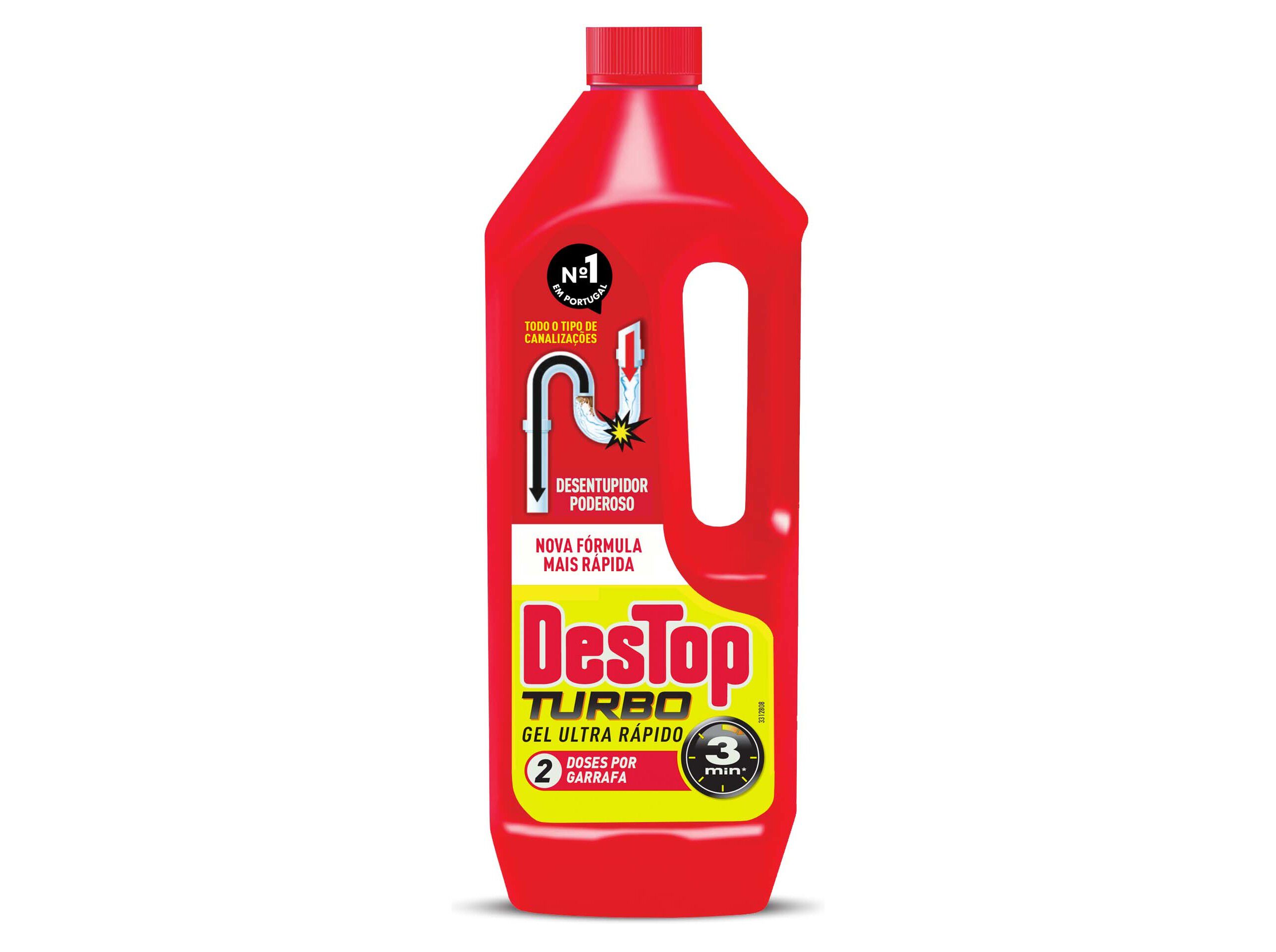 DESENTUPIDOR DE CANOS GEL TURBO DESTOP 1L