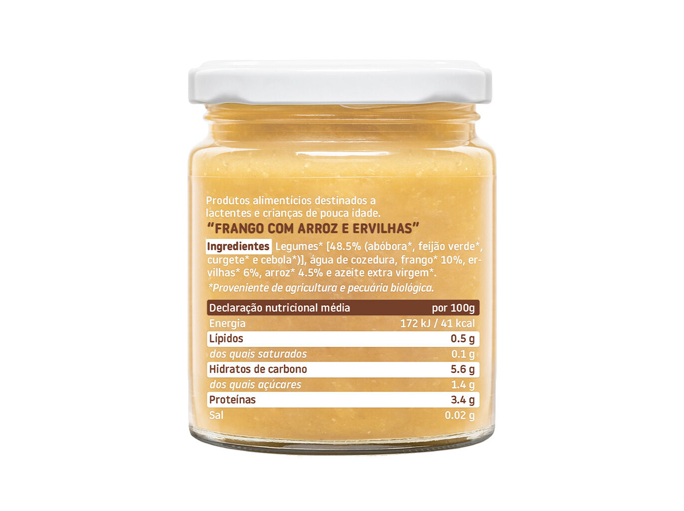REFEI&Ccedil;&Otilde;ES SMILEAT BIO FRANGO COM ARROZ E ERVILHAS 230GR image number 1
