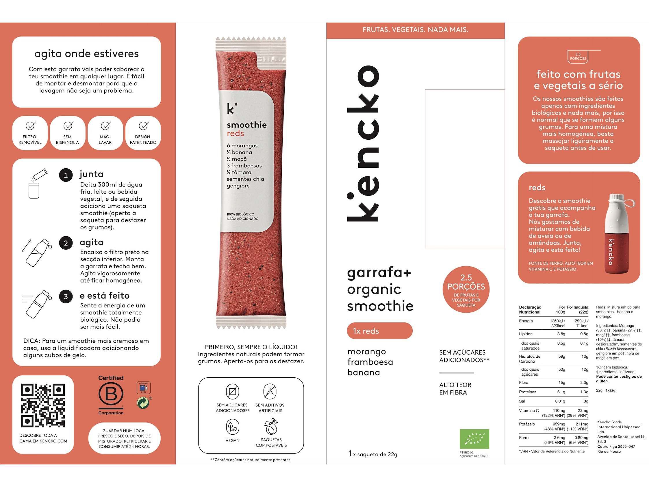 PACK KENCKO GARRAFA + BATIDO REDS 0.22G image number 1