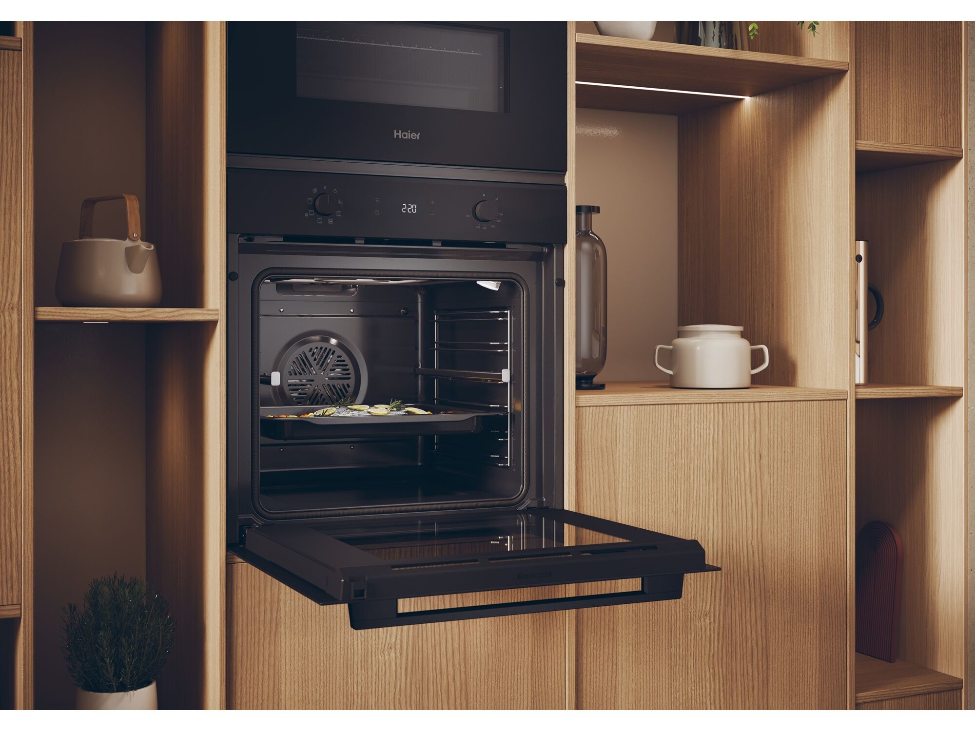 FORNO MULTIFUN&Ccedil;&Otilde;ES HAIER H6 ID2P3T1HTB HIDROL&Iacute;TICO 78L A+ image number 8