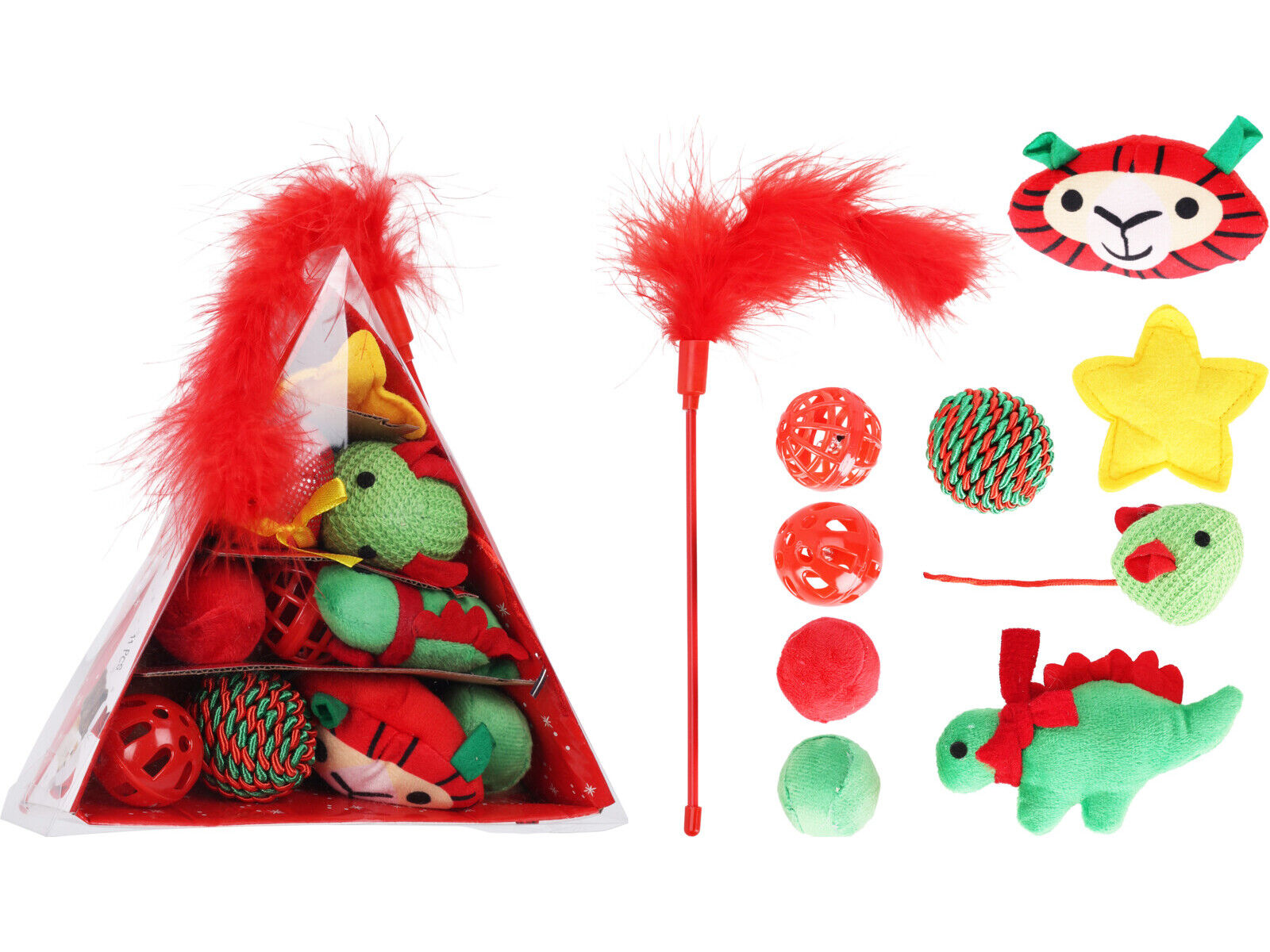 CONJUNTO NATAL PARA GATO CATS COLLECTION CAIXA 11 UNIDADES image number 1