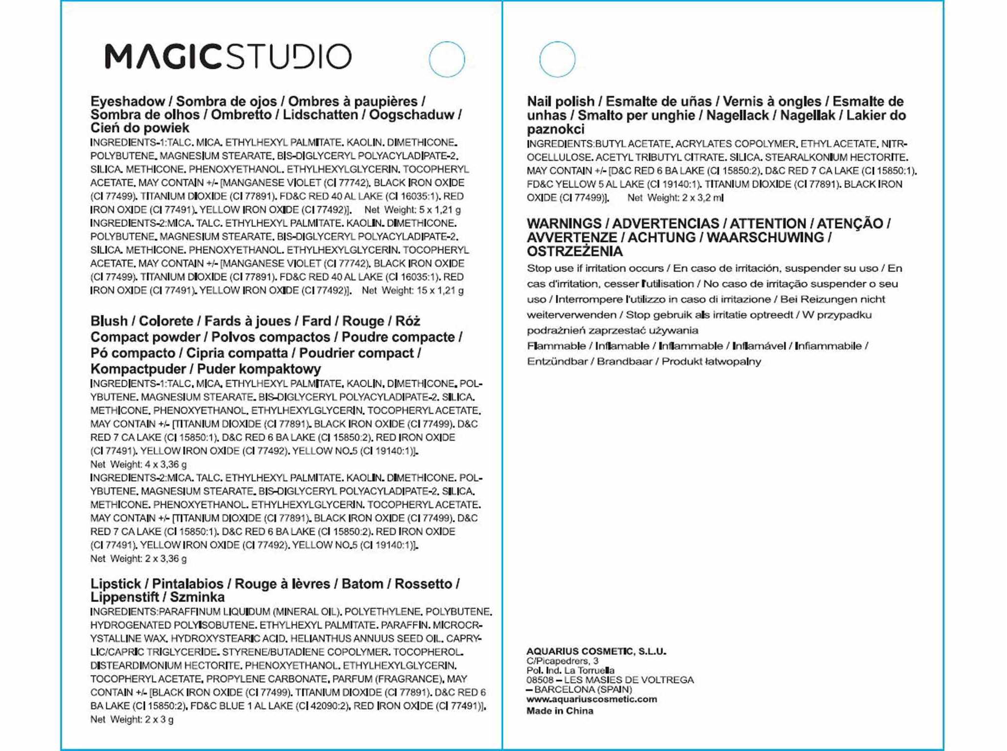 ESTOJO MAQUILHAGEM MAGIC STUDIO COLORFUL SWANKY CASE image number 1