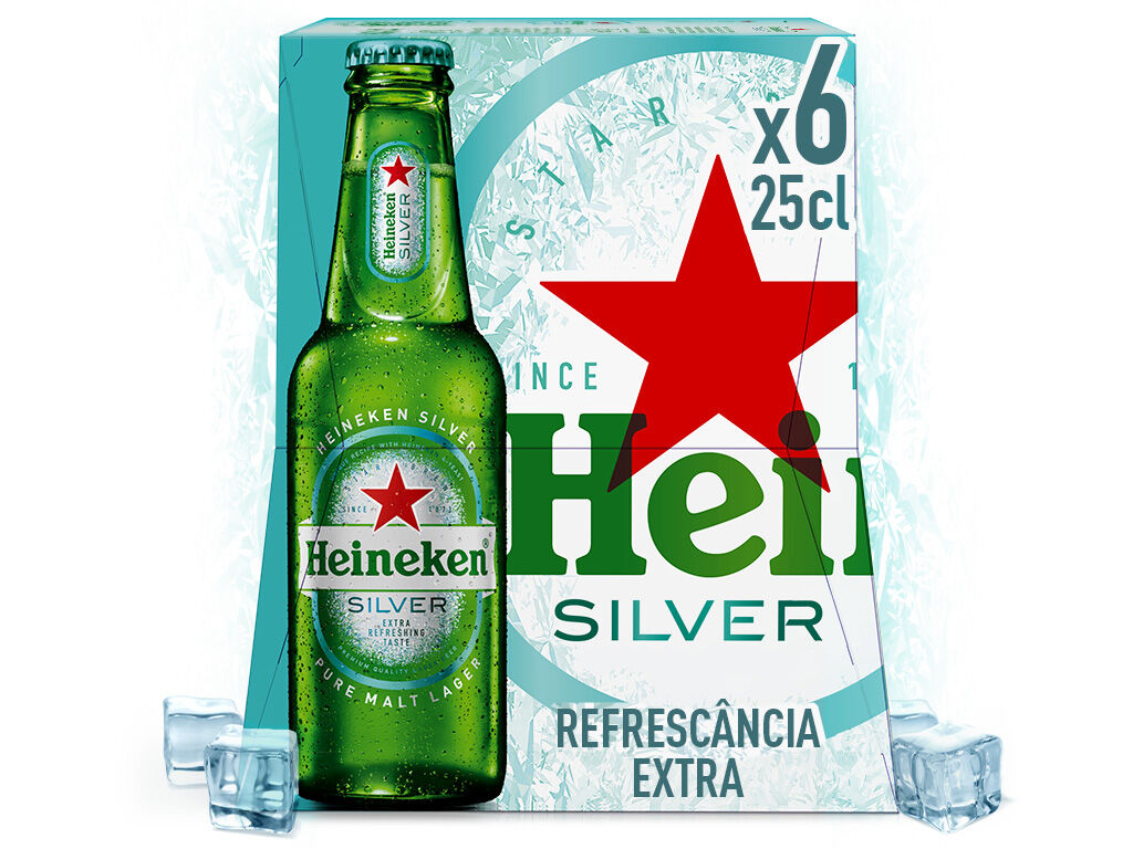 CERVEJA HEINEKEN SILVER 6X0.25L