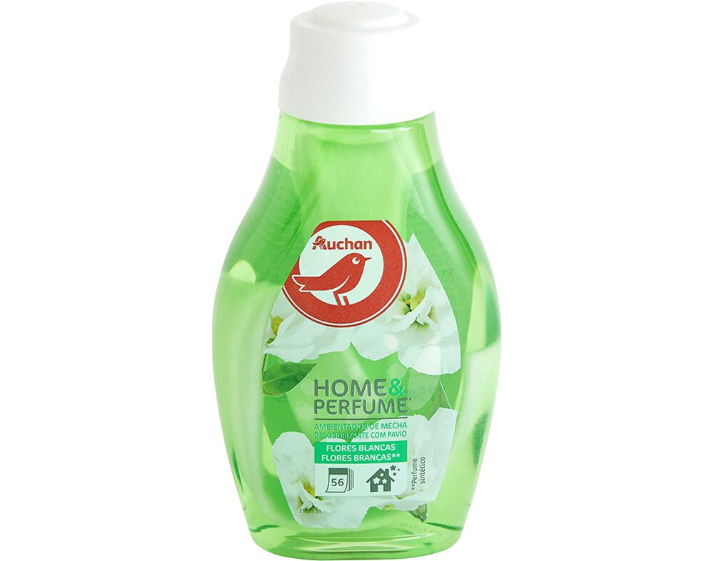 AMBIENTADOR AUCHAN MECHA FLORES BRANCAS 375ML